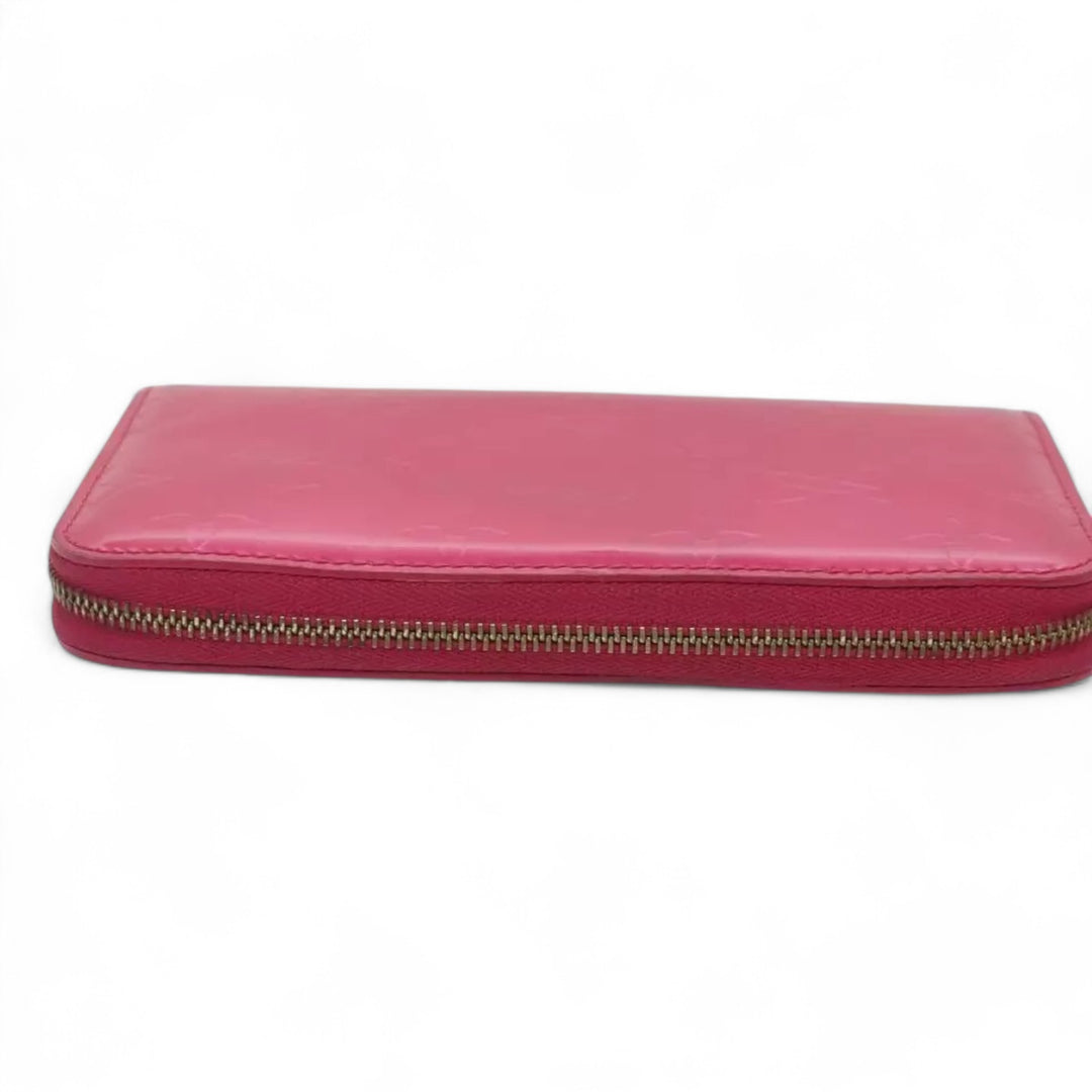 Louis Vuitton Monogram Vernis Eldridge Women's Wallet Fuchsia Pink