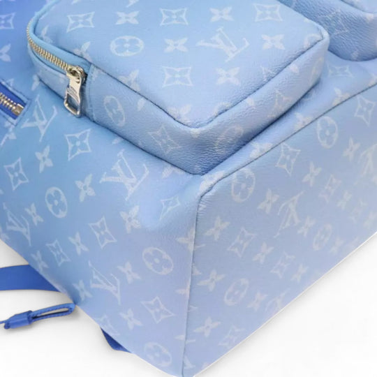 Louis Vuitton Monogram Clouds Backpack Blue Multi Pocket Mens Bag