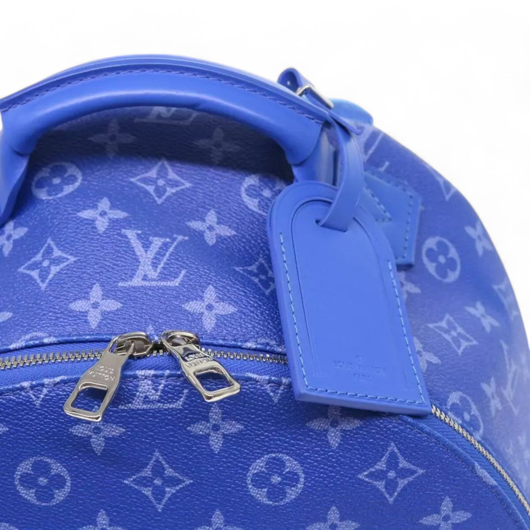 Louis Vuitton Monogram Clouds Backpack Blue Multi Pocket Mens Bag