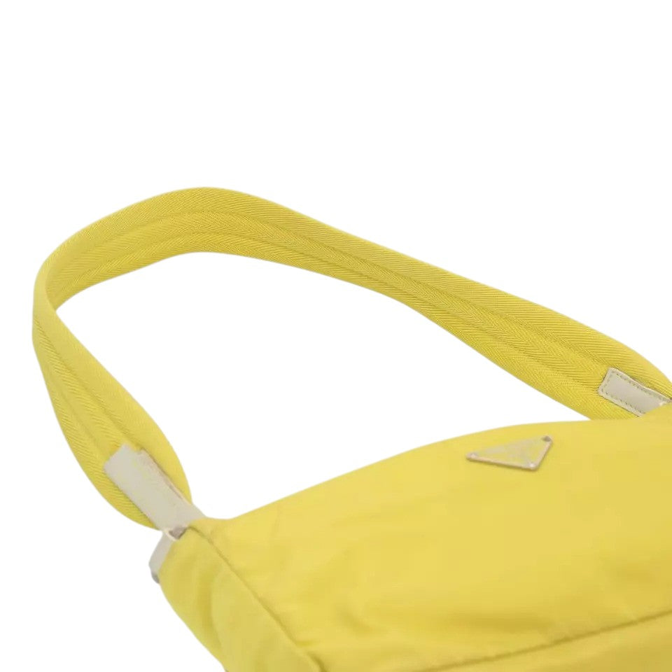 Prada Shoulder Bag Nylon Yellow Women