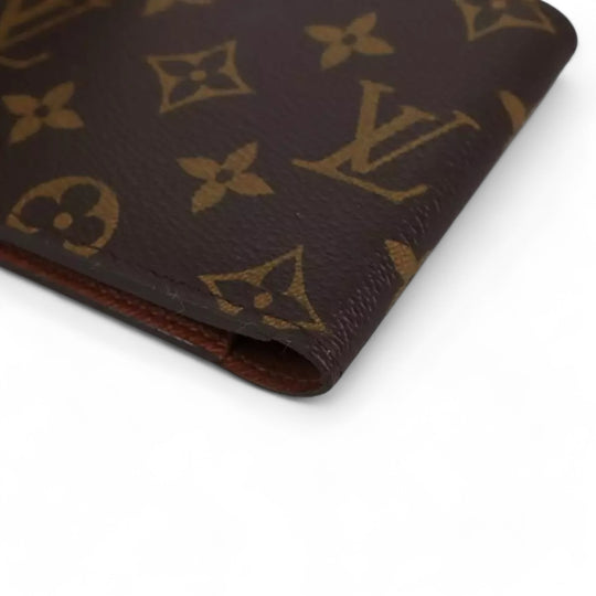 Louis Vuitton Monogram PorteFeuille Multipull Bifold Men's Wallet Brown