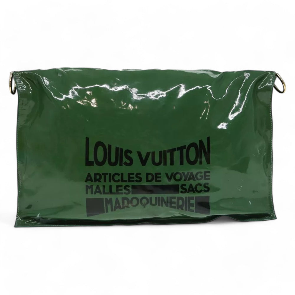 Louis Vuitton Vintage Busu Shoulder Bag Enamel Green Women's Handbag