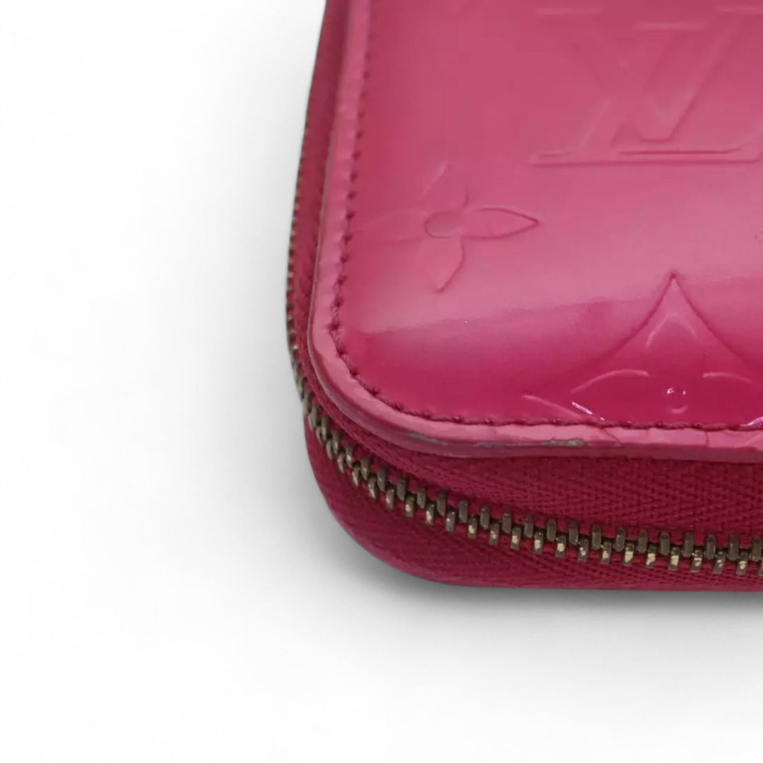 Louis Vuitton Monogram Vernis Eldridge Women's Wallet Fuchsia Pink