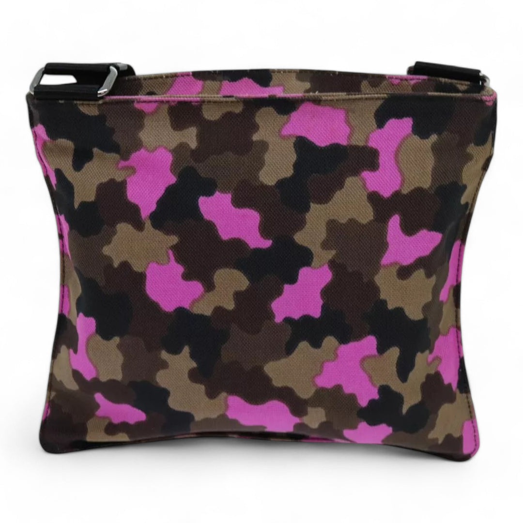 Prada Camouflage Pink Shoulder Bag Nylon Crossbody Bag