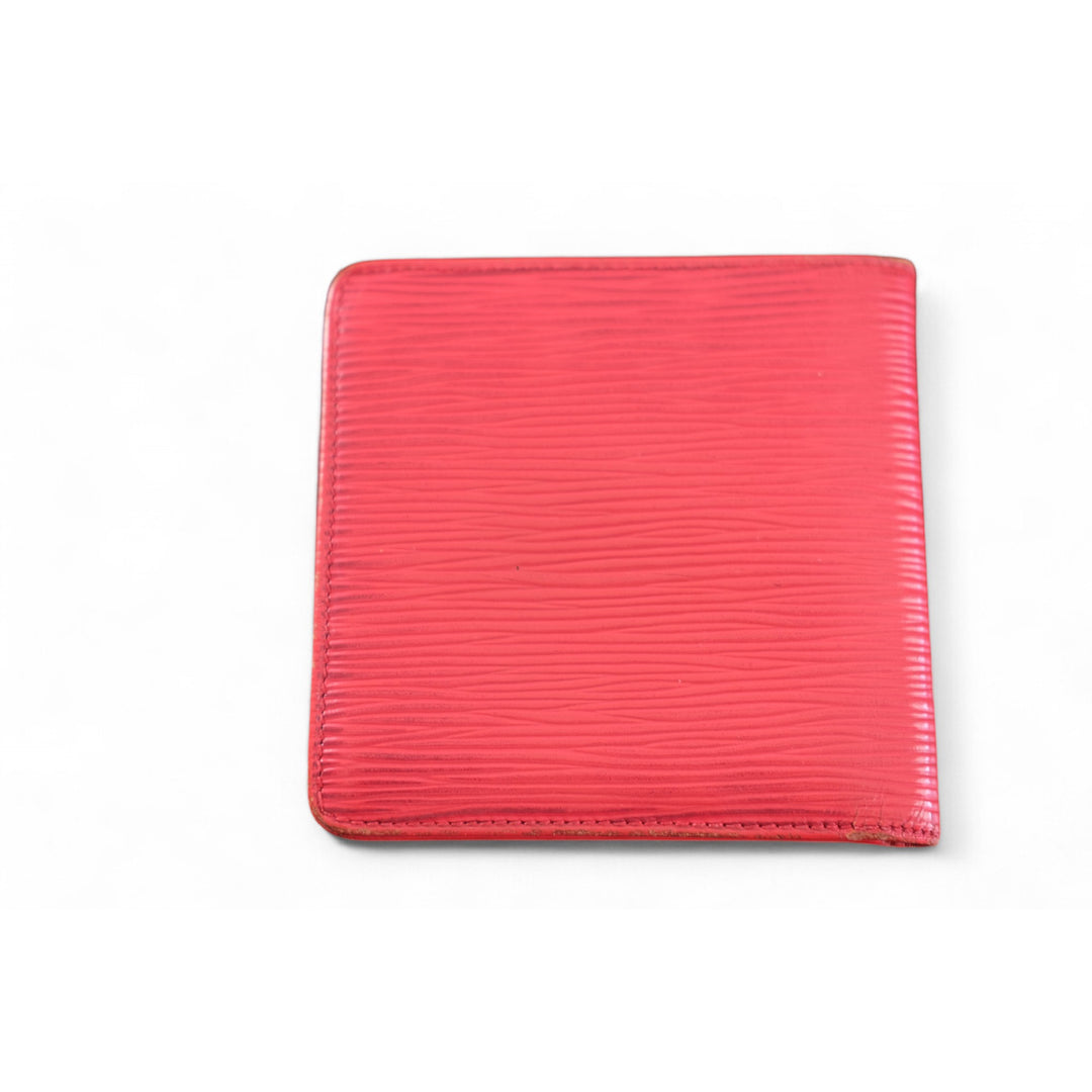 Louis Vuitton Marco Epi Leather Bifold Wallet Red Unisex