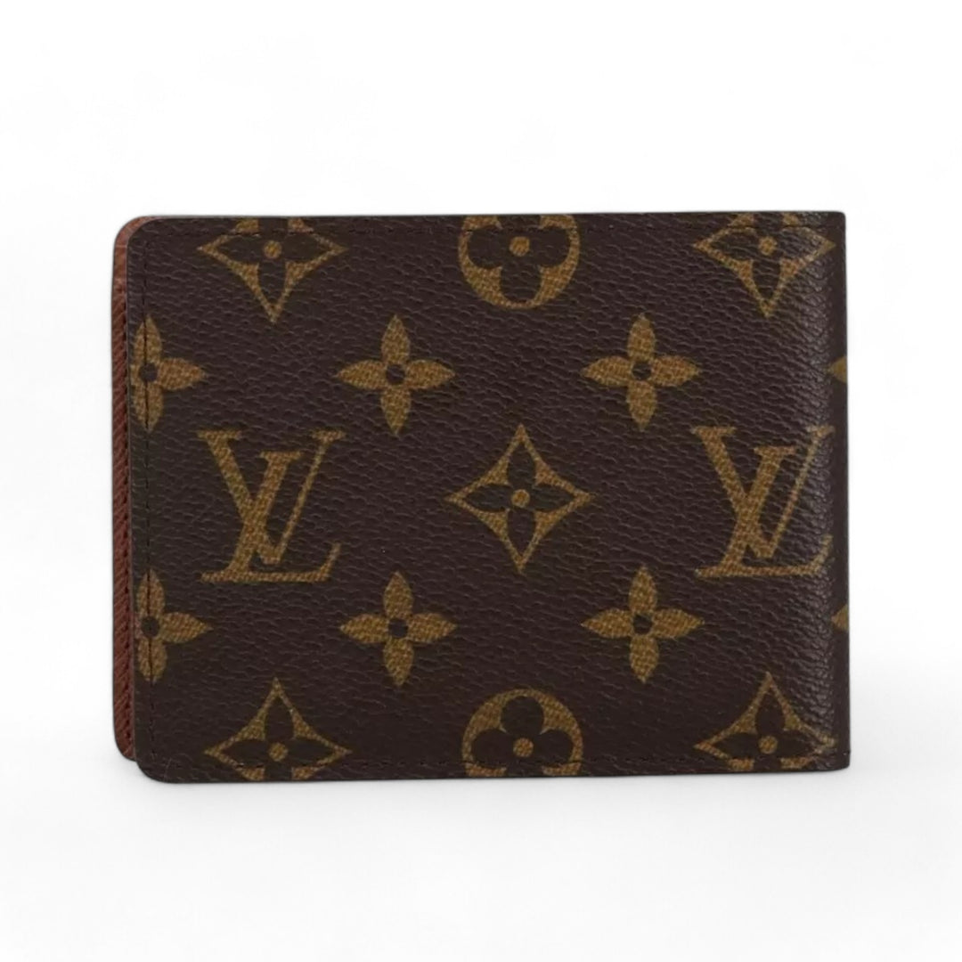 Louis Vuitton Monogram PorteFeuille Multipull Bifold Men's Wallet Brown