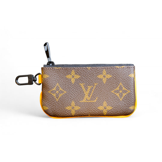 Louis Vuitton Monogram Key Pouch Virgil Abloh Brown Unisex Luxury Designer Accessory