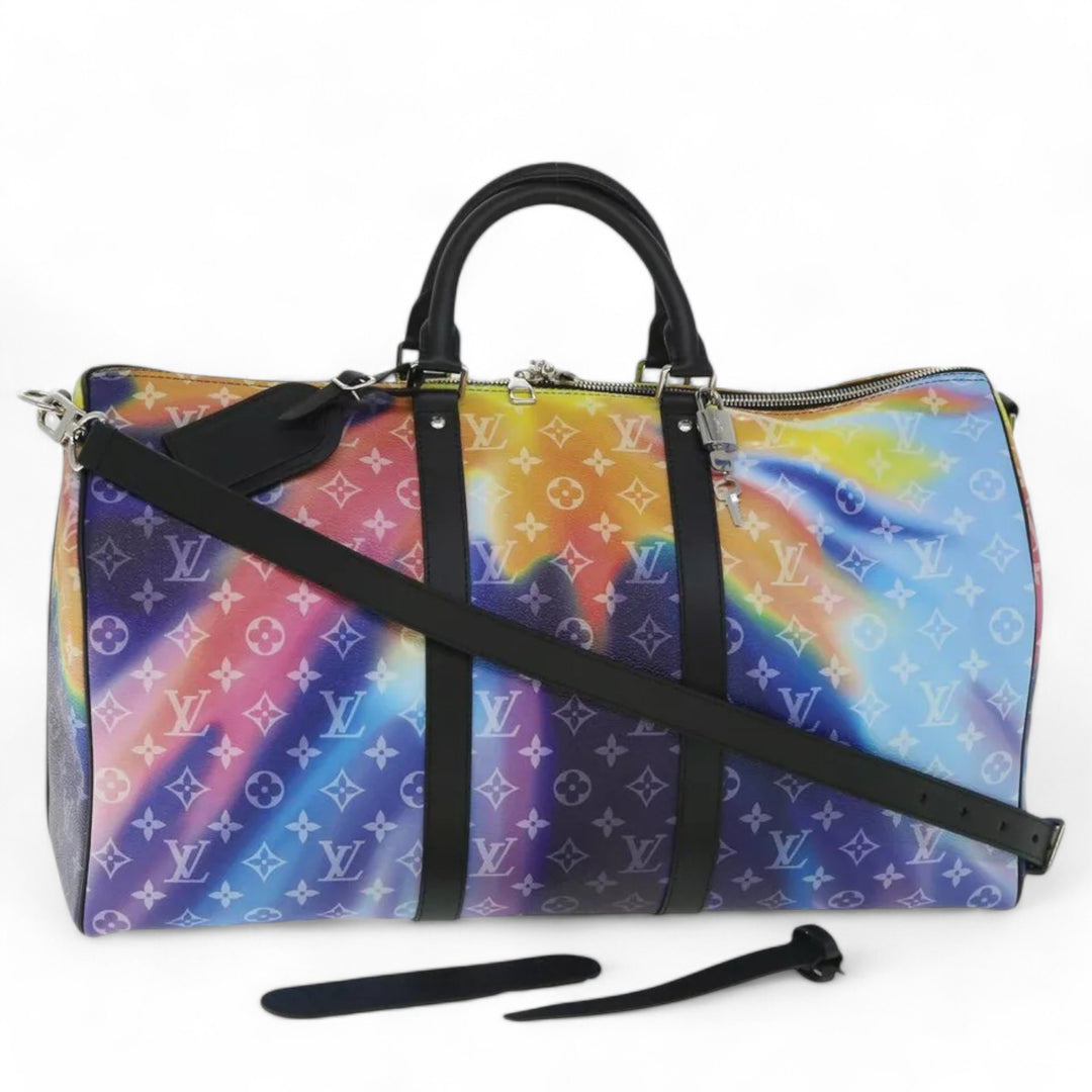 Louis Vuitton Monogram Sunset Keepall Bandouliere 50 Bag M45942 Multicolor Unisex Travel Duffle