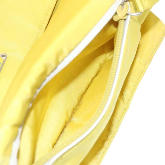 Prada Shoulder Bag Nylon Yellow Women