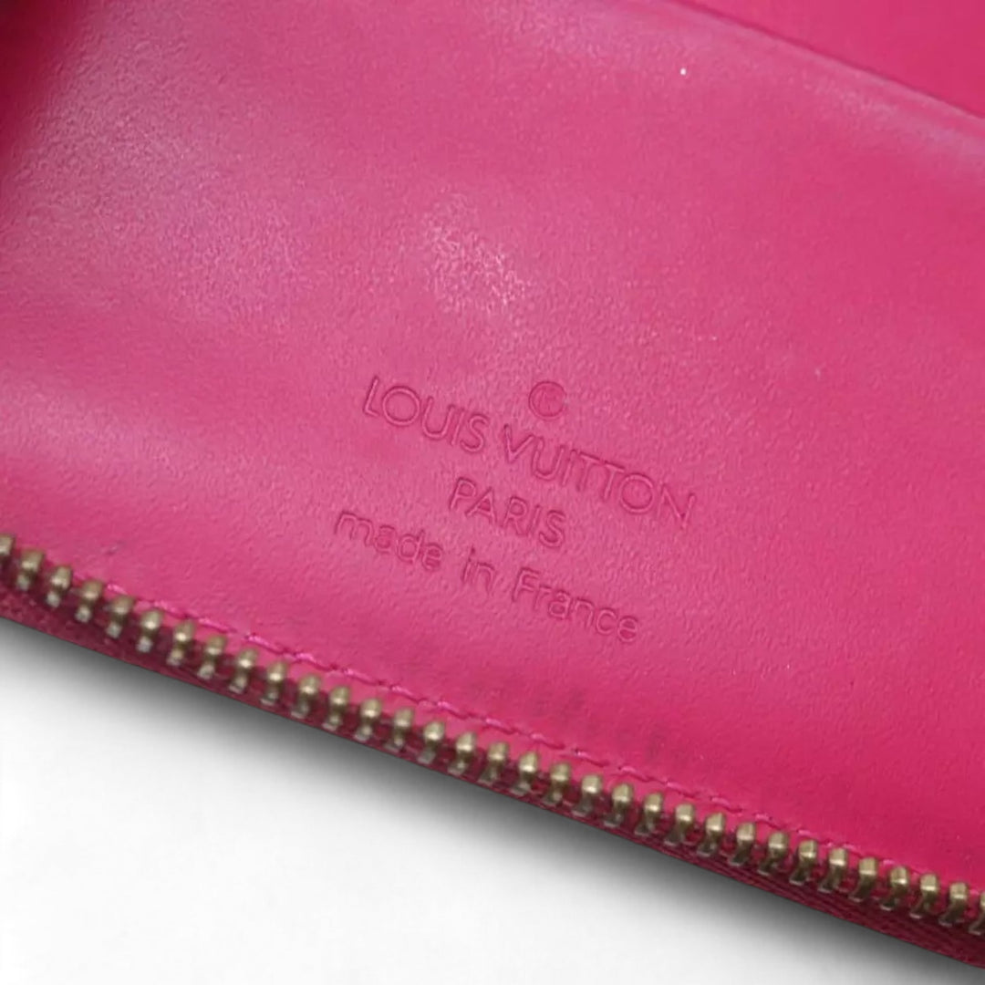 Louis Vuitton Monogram Vernis Eldridge Women's Wallet Fuchsia Pink