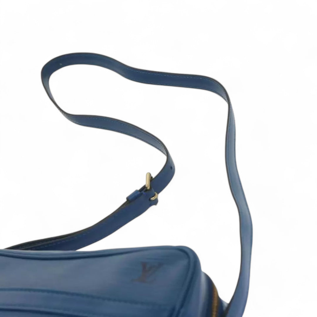 Louis Vuitton Epi Trocadero 27 Leather Shoulder Bag Blue Women's