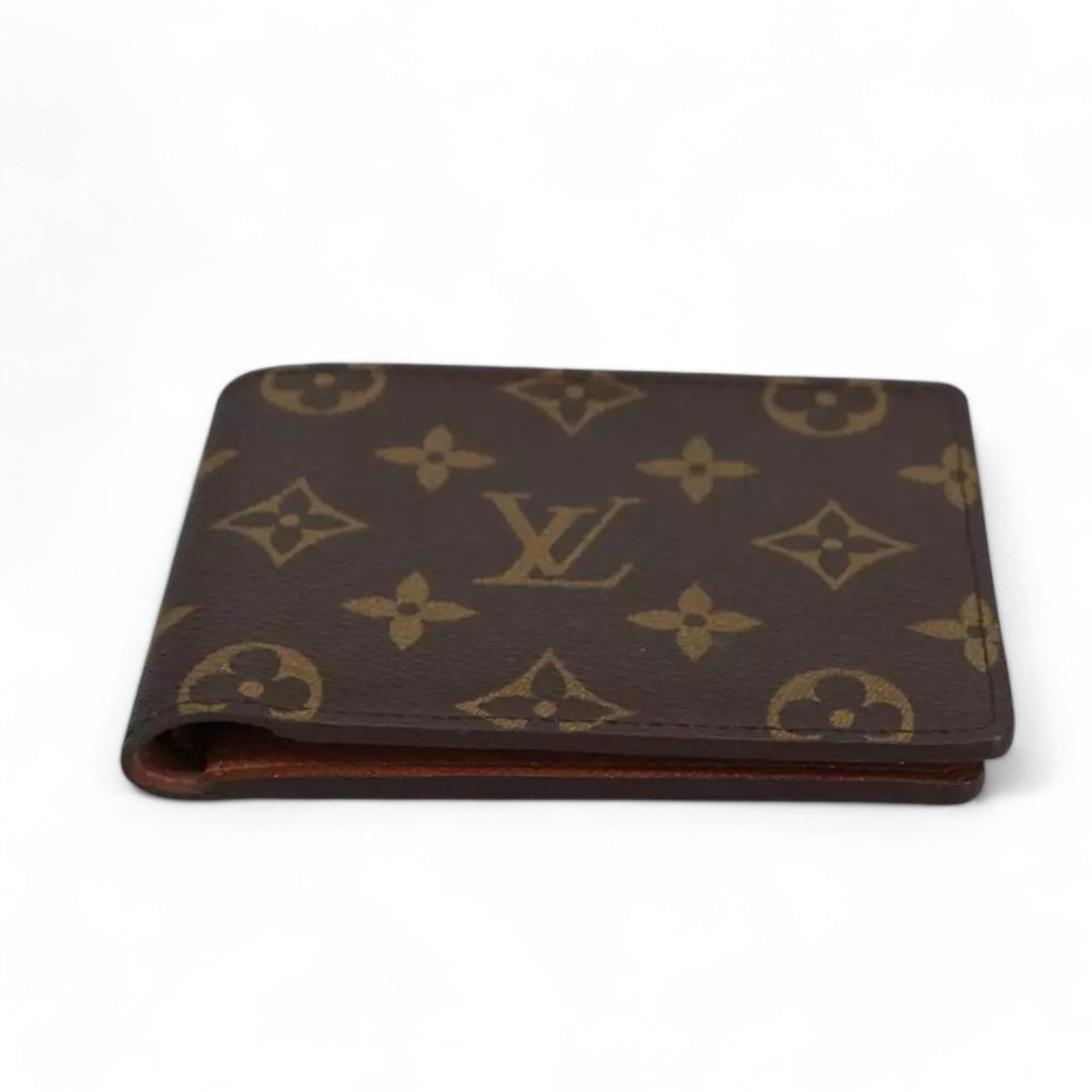 Louis Vuitton Monogram PorteFeuille Multipull Bifold Men's Wallet Brown