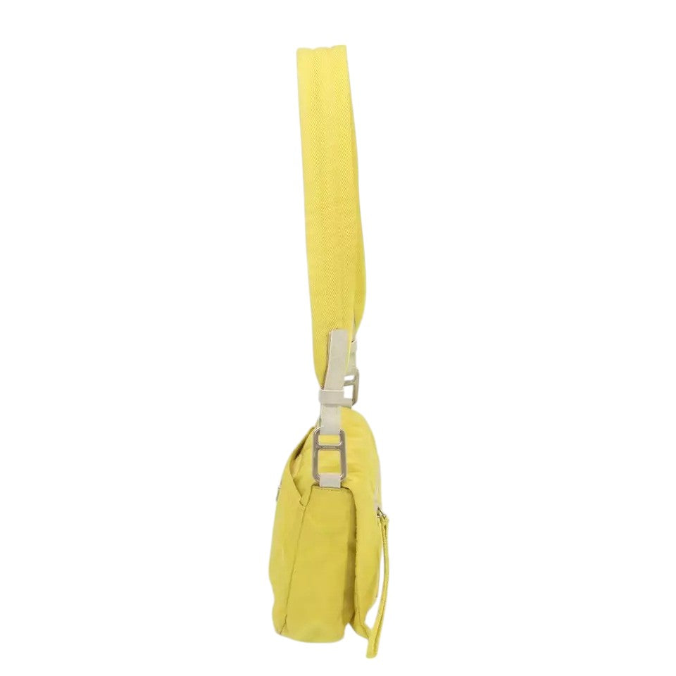 Prada Shoulder Bag Nylon Yellow Women