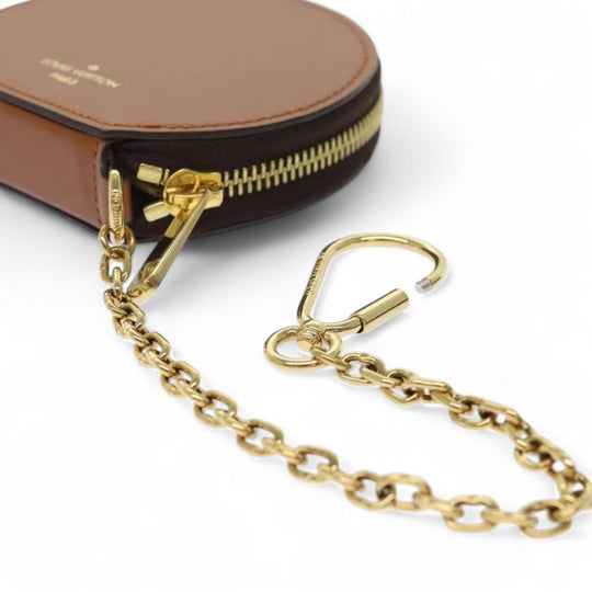 Louis Vuitton Catgram Chain Micro Powat Chapeau Coin Purse Monogram Canvas