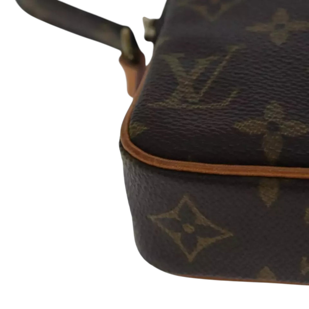 Louis Vuitton Vintage Monogram Mini Danube Shoulder Bag Brown Unisex