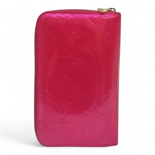 Louis Vuitton Monogram Vernis Eldridge Women's Wallet Fuchsia Pink