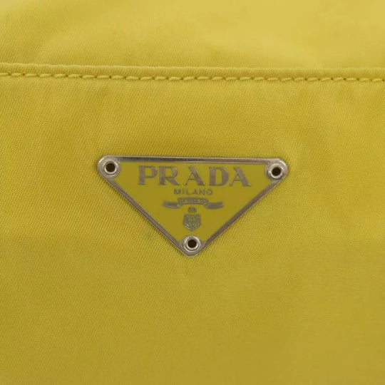 Prada Shoulder Bag Nylon Yellow Women