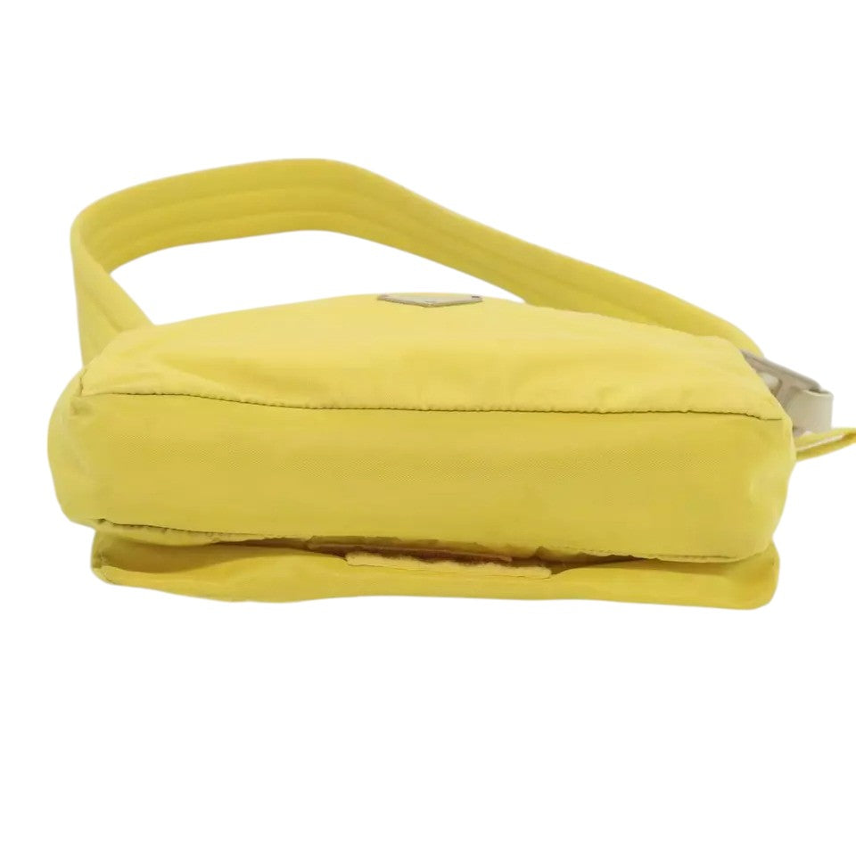 Prada Shoulder Bag Nylon Yellow Women