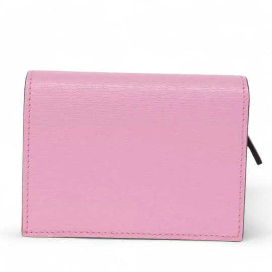 Gucci Bananya Wallet Pink Leather Bifold Compact Box Dust Bag Included