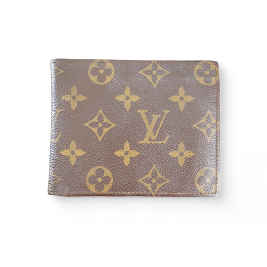 Louis Vuitton Monogram Bifold Wallet Brown Men's Classic