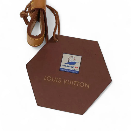 Louis Vuitton Monogram Soccer Ball France 98 World Cup Memorial Brown Leather Limited Edition