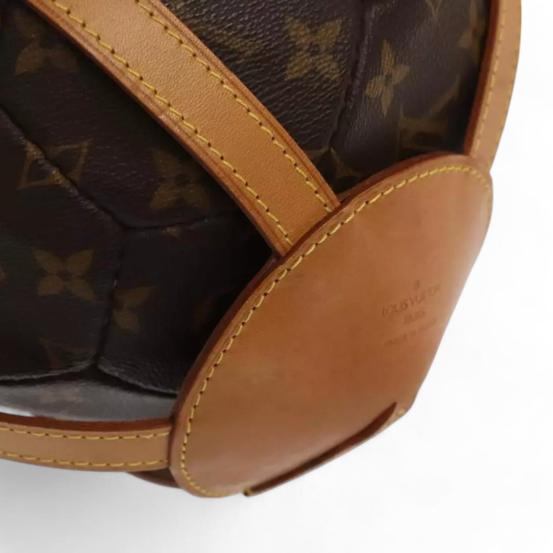 Louis Vuitton Monogram Soccer Ball France 98 World Cup Memorial Brown Leather Limited Edition