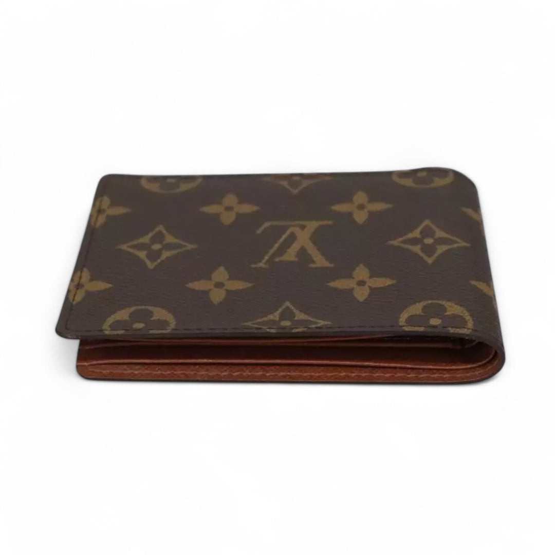 Louis Vuitton Monogram PorteFeuille Multipull Bifold Men's Wallet Brown