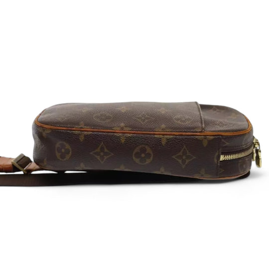 Louis Vuitton Monogram Pochette Gange Shoulder Bag Brown Crossbody Bag