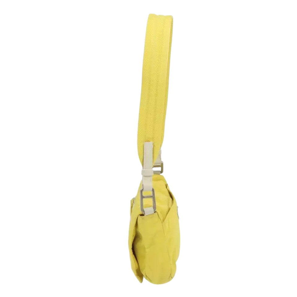 Prada Shoulder Bag Nylon Yellow Women