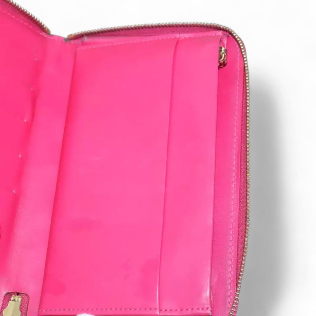 Louis Vuitton Monogram Vernis Eldridge Women's Wallet Fuchsia Pink