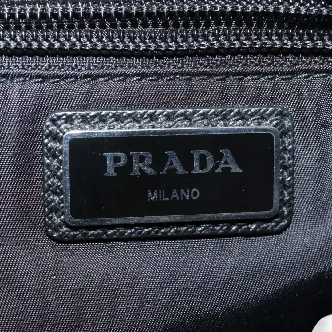 Prada Waist Bag Nylon Black Unisex Belt Bag Adjustable Strap