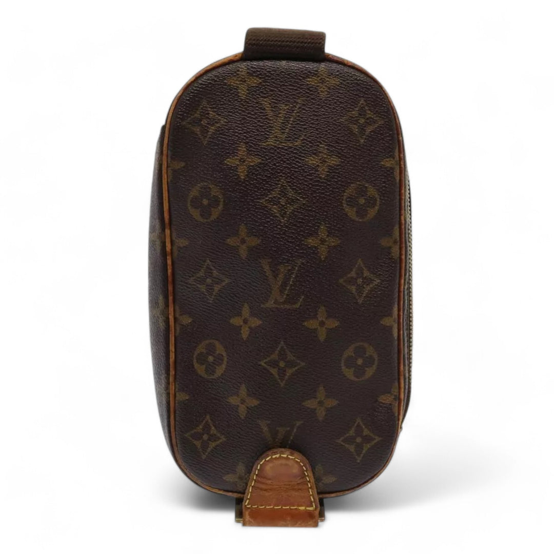 Louis Vuitton Monogram Pochette Gange Shoulder Bag Brown Crossbody Bag