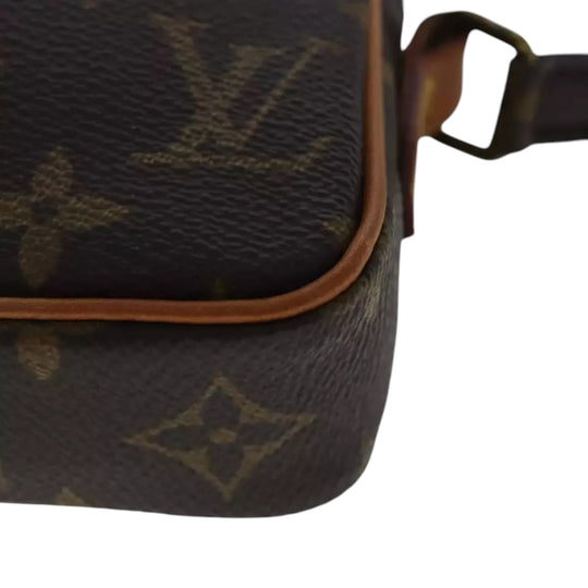 Louis Vuitton Vintage Monogram Mini Danube Shoulder Bag Brown Unisex