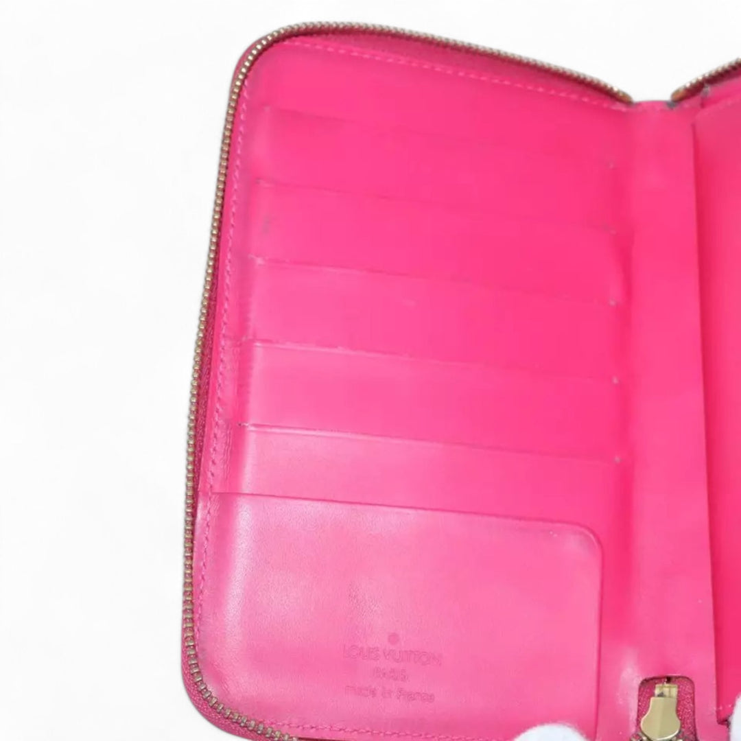 Louis Vuitton Monogram Vernis Eldridge Women's Wallet Fuchsia Pink