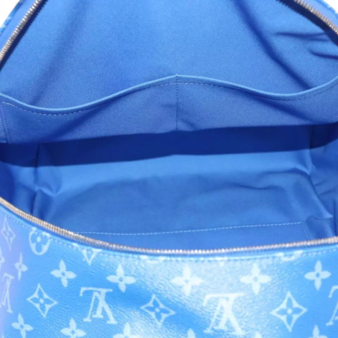 Louis Vuitton Monogram Clouds Backpack Blue Multi Pocket Mens Bag