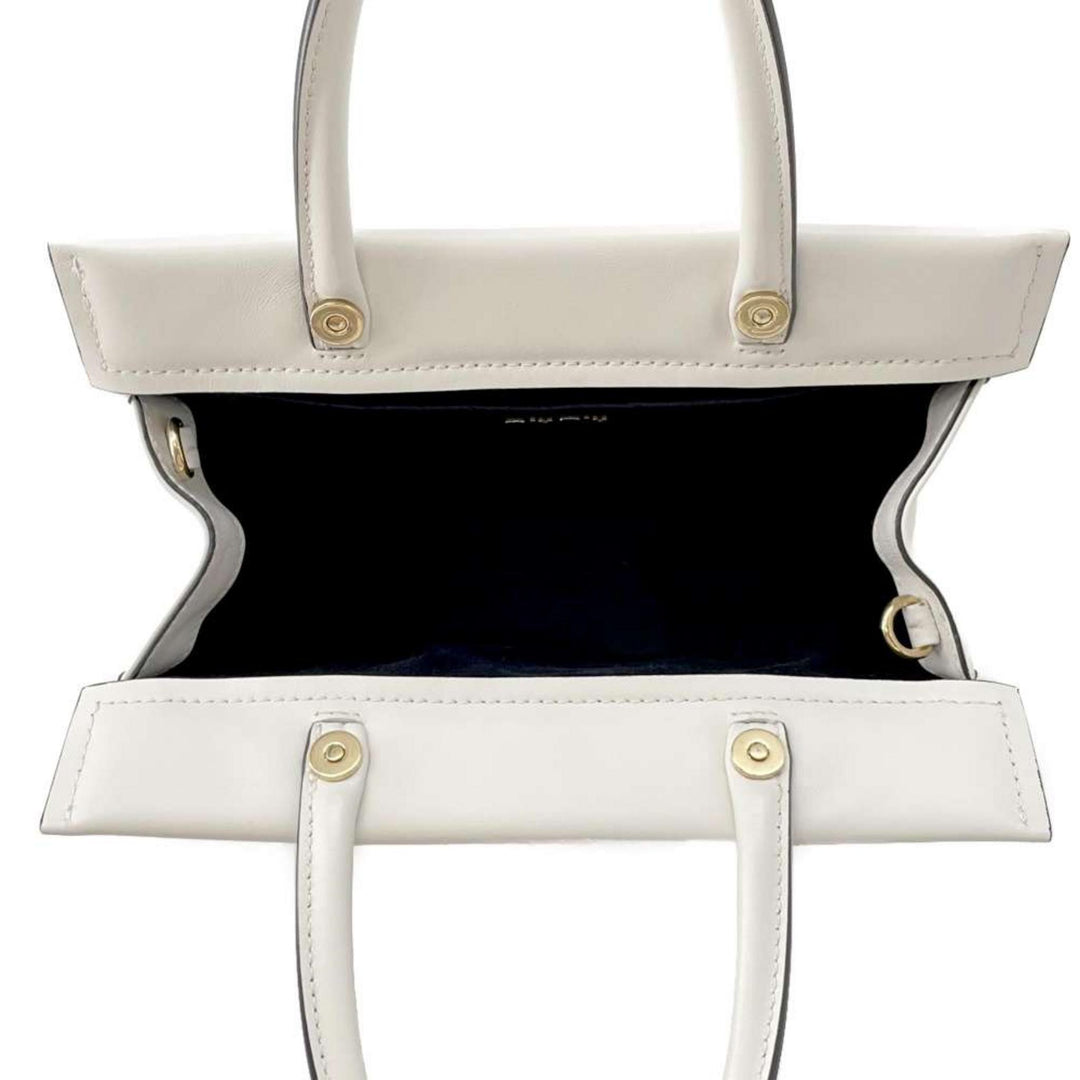 MIUMIU Leather White Handbag Preloved