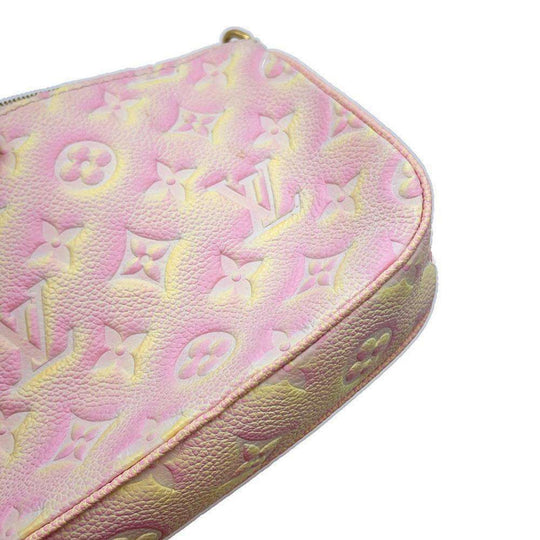 Louis Vuitton Multi Pochette Accessoires Monogram Empreinte Leather Pink