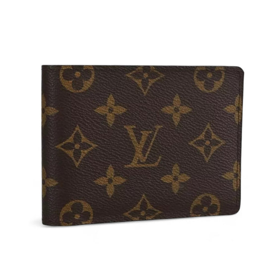 Louis Vuitton Monogram PorteFeuille Multipull Bifold Men's Wallet Brown