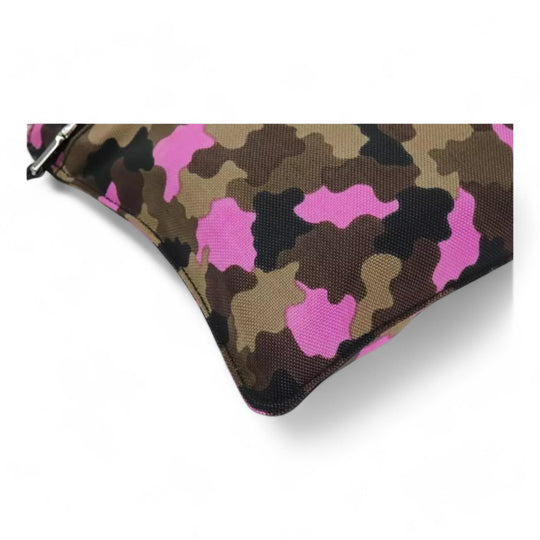 Prada Camouflage Pink Shoulder Bag Nylon Crossbody Bag