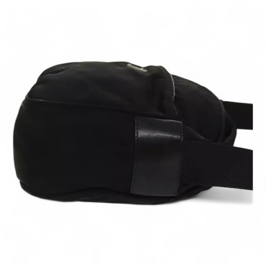 Prada Shoulder Bag Nylon Black Silver