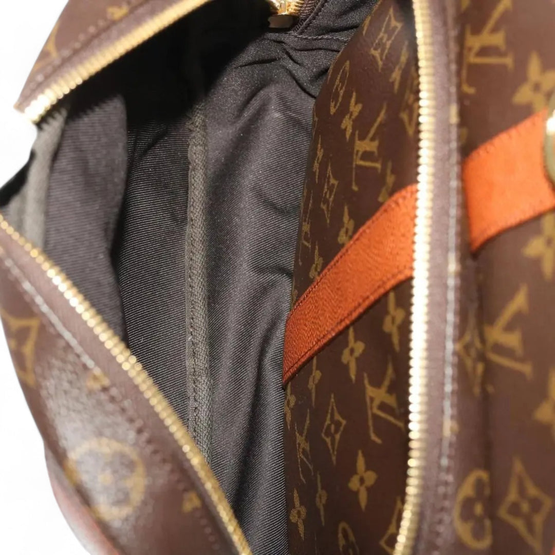 Louis Vuitton Monogram NBA Gym Bag Boston Bag 2way Brown Unisex Travel Duffle Bag with Shoulder Strap and Lock