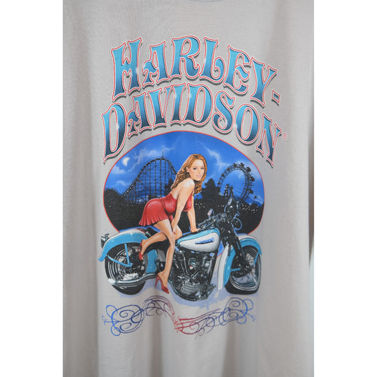 Harley-Davidson Pin-Up Grey Graphic Tee - 2XL