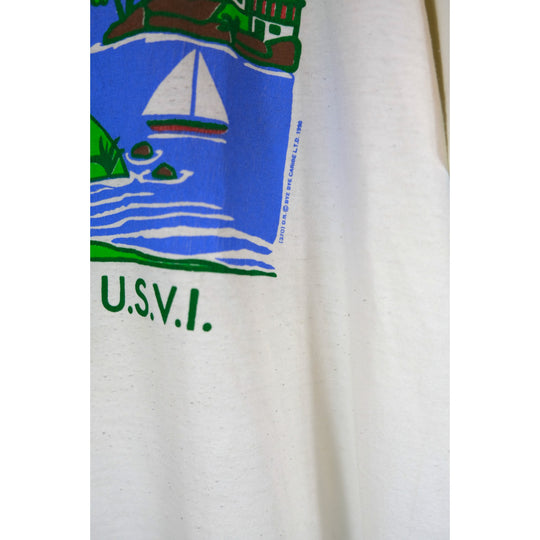 Vintage Bye Bye St. Thomas U.S.V.I. Graphic T-Shirt - Large