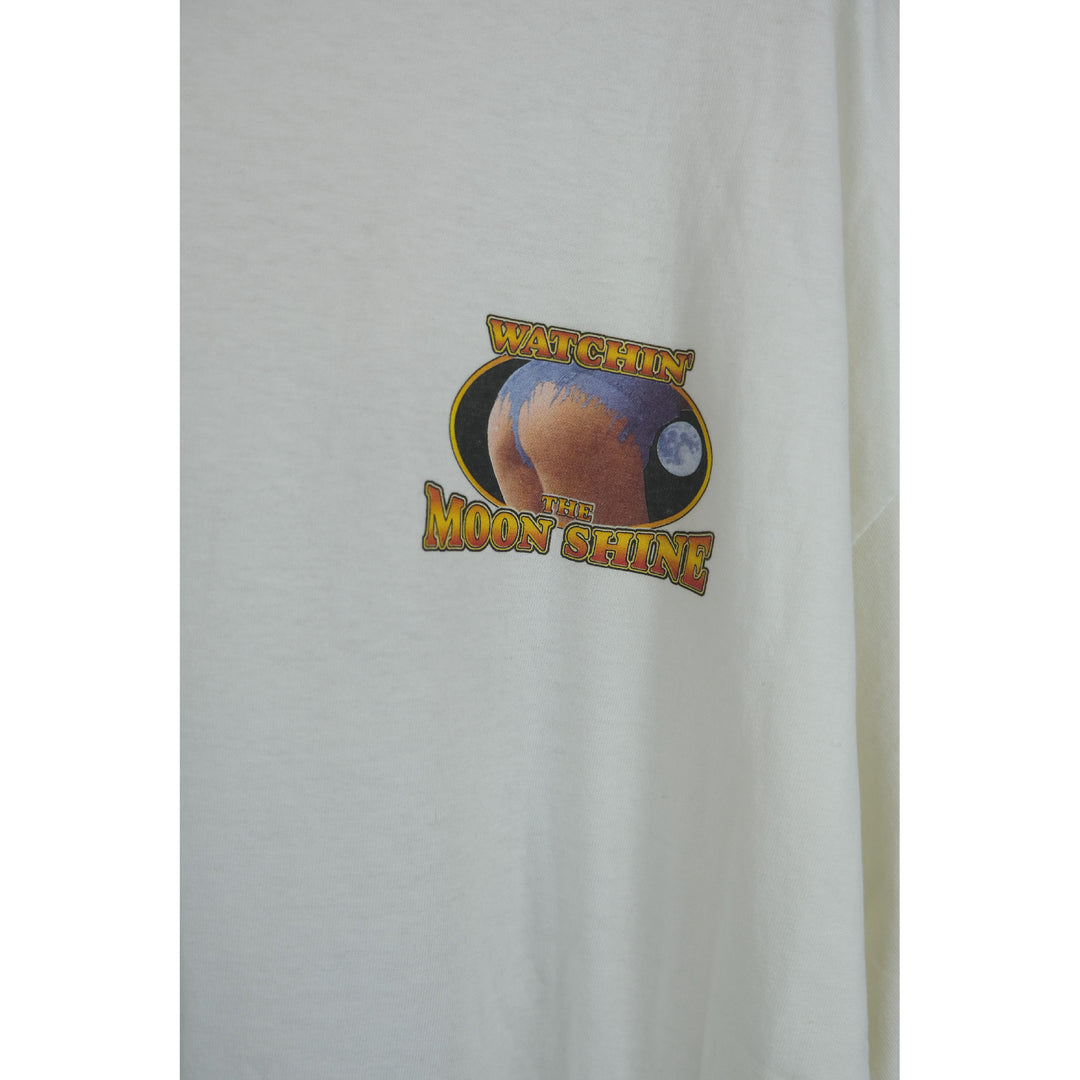 Vintage 2004 Ride Bareback Graphic T-Shirt – “Let the Moon Shine” Cowboy Print XXL