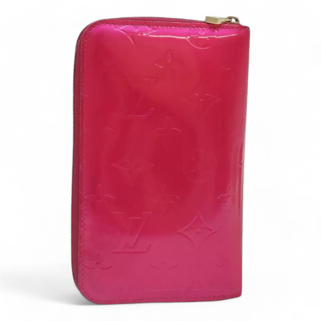 Louis Vuitton Monogram Vernis Eldridge Women's Wallet Fuchsia Pink