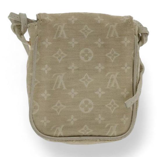 Louis Vuitton Monogram Mini Pochette Cancoon Shoulder Bag Dunne Beige Women Crossbody Purse