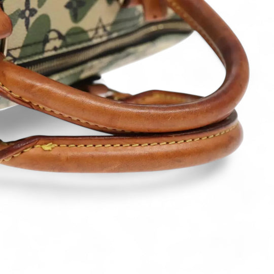 Louis Vuitton Camouflage Takashi Murakami Speedy 35 Handbag Women's Monogram Canvas