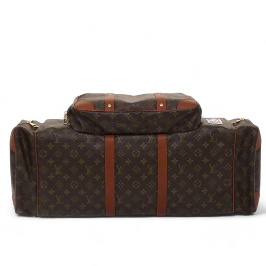 Louis Vuitton Monogram NBA Gym Bag Boston Bag 2way Brown Unisex Travel Duffle Bag with Shoulder Strap and Lock