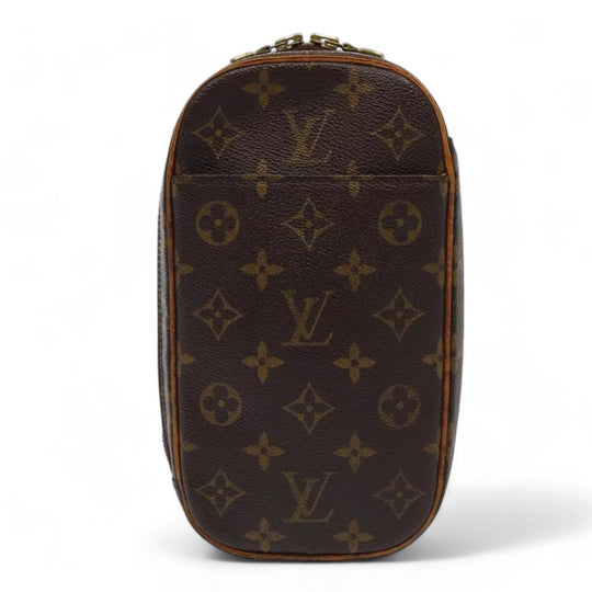 Louis Vuitton Monogram Pochette Gange Shoulder Bag Brown Crossbody Bag