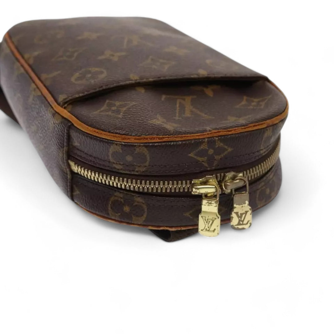 Louis Vuitton Monogram Pochette Gange Shoulder Bag Brown Crossbody Bag